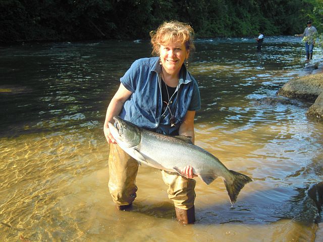 Fishing for summer steelhead at the Siletz River Northwest